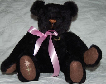 vintage black teddy bear