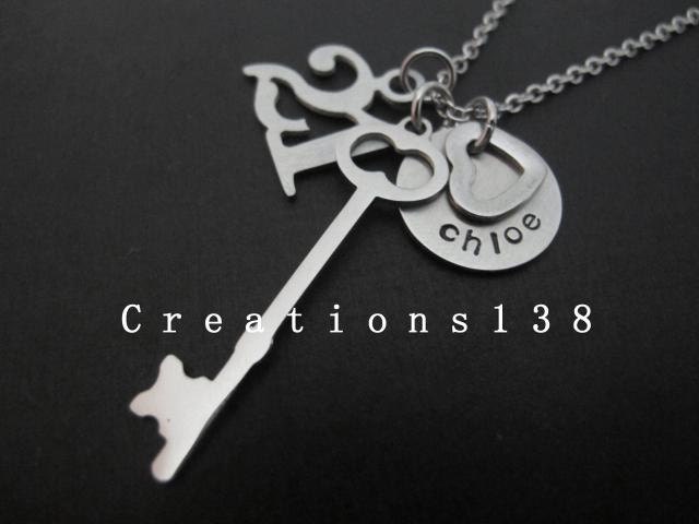 Personalized 21st Birthday Ideas Heart Key by creations138 on Etsy