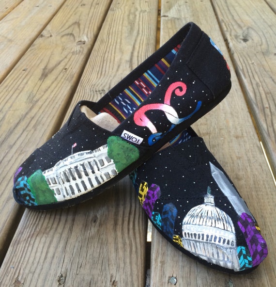 dc custom washington shoes DC Toms Washington Shoes Skyline Custom