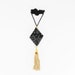 One-of-a-kind Black Tassel Necklace - In Stock