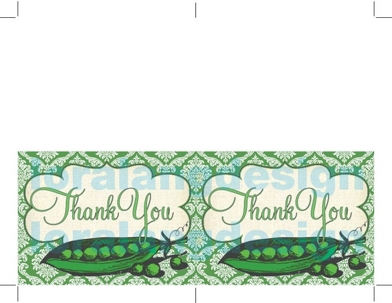 DIY Printable Vintage Sweet Pea Thank You Cards Il_570xn