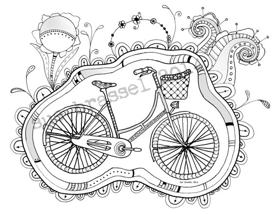 Items similar to Ready for a Ride Coloring Page on Etsy