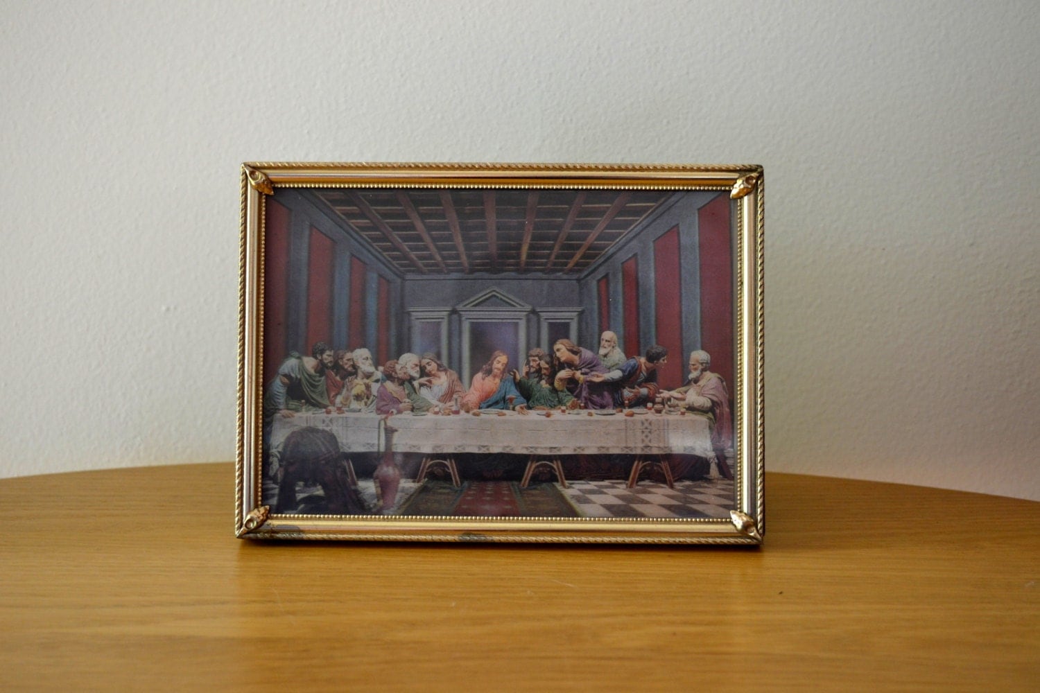 Vintage Last Supper 3D Framed Picture