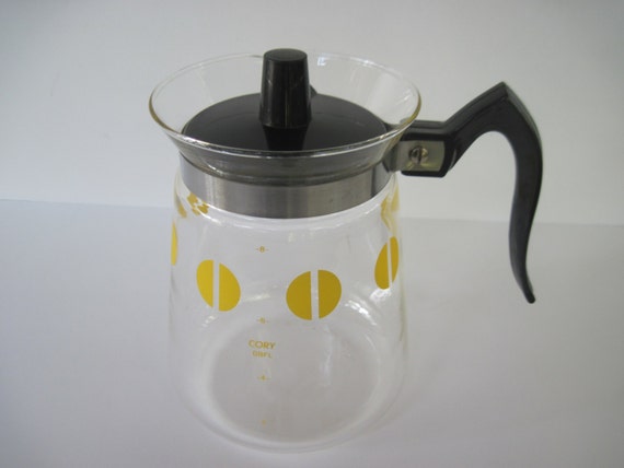 Vintage Coffee Pot Diner Coffee Pot Retro by andyourbirdisgreen