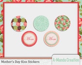 Mother's Day Printable Kiss Stickers Il_170x135