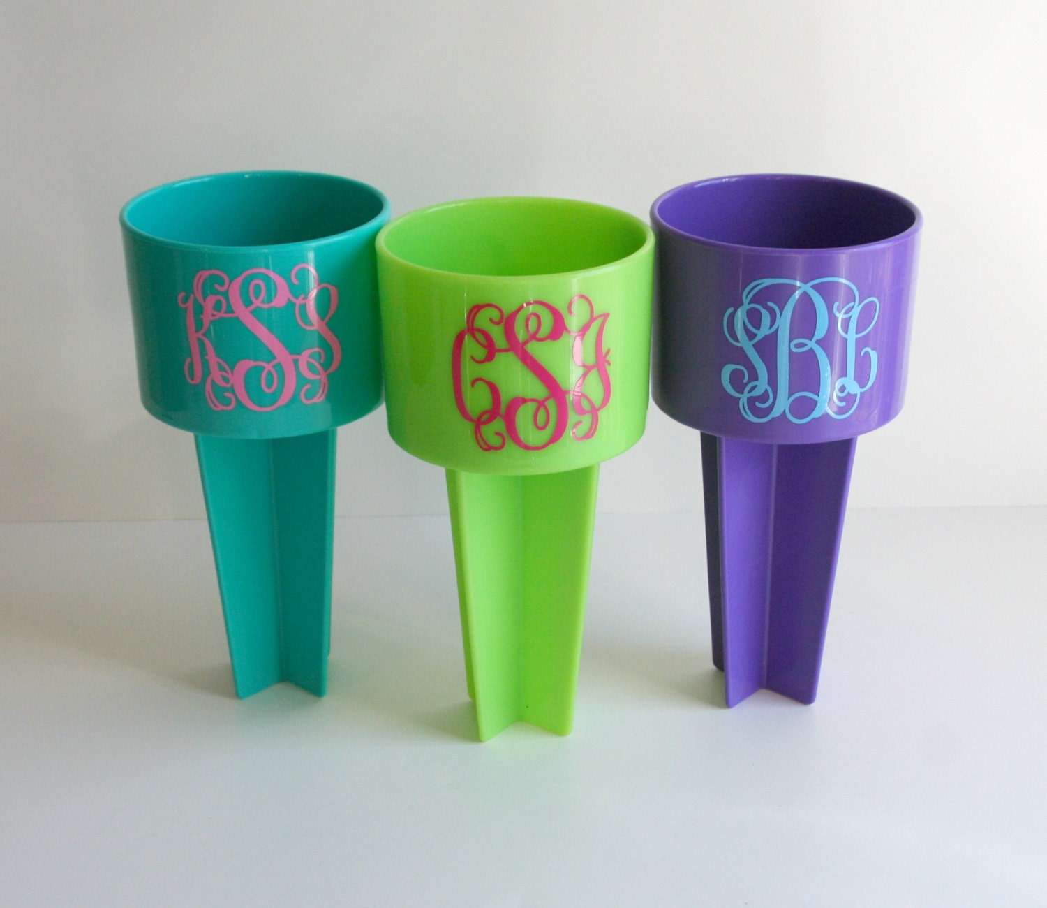 Personalized Beach Cup Holders Monogrammed Beach Spiker