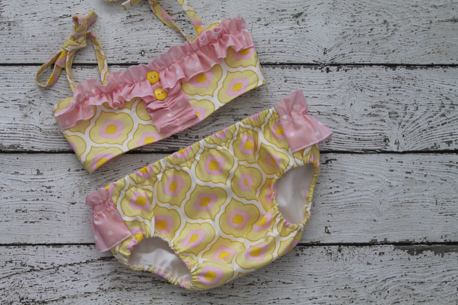 An artisan lover: swim suit for girls, girl modern print swimwear ...