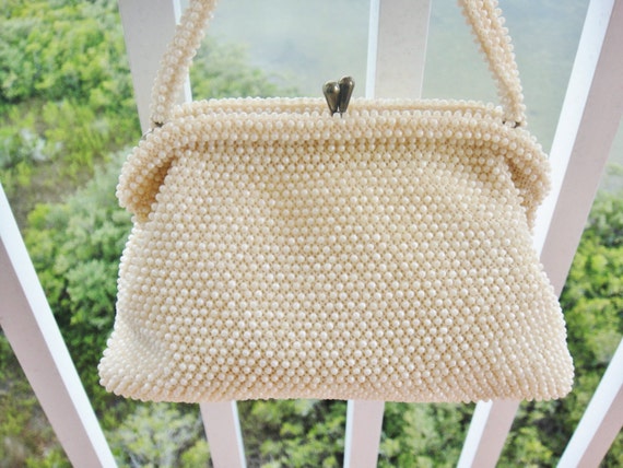 Vintage Corde Lumured Beaded Purse