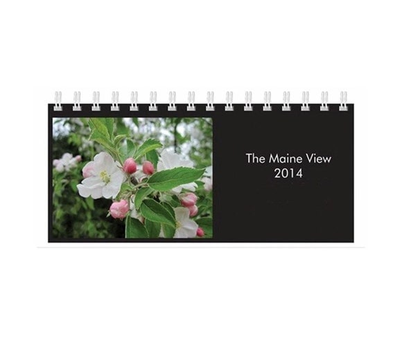 Desk Calendar 2014, Fine Art Photography,The Maine View, Celebrate Beauty Each Month of the Year, FREE SHIPPING in USA