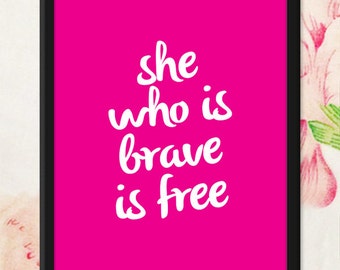 Popular items for she who is brave on Etsy
