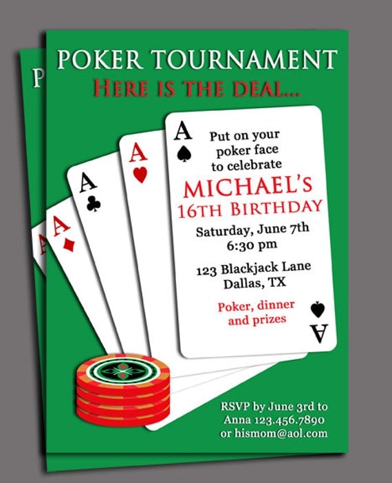 Poker Tournament Invitation 2