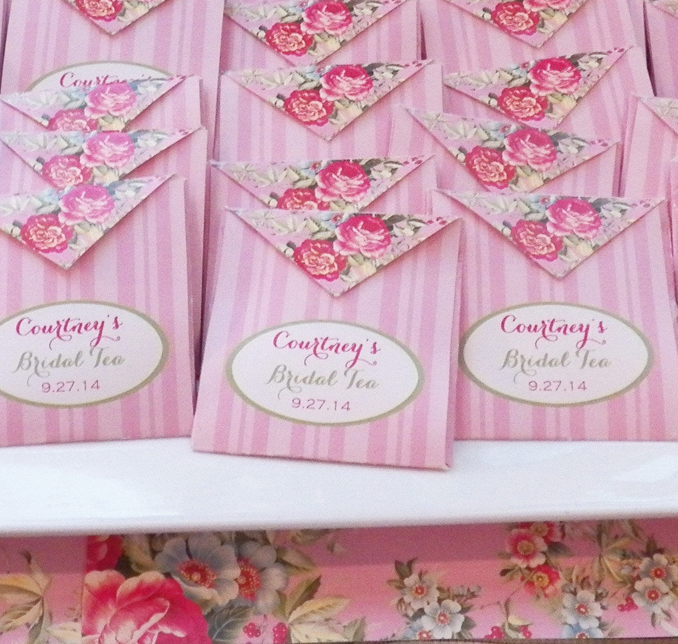 Personalized Tea Bag Favor Printable Bridal Tea Wedding