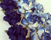 DIY Flowers only - Ombre Navy Cornflower Blues, Place Cards Menus, Place Cards, Stationary, Flower Balls, Wedding Decorations