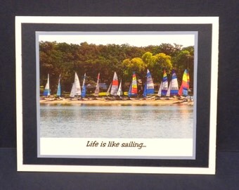 Life is Like Sailing Note Card