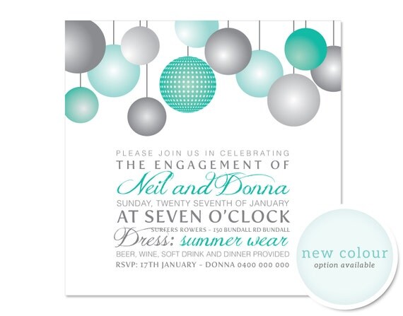 Printable Engagement Invitation - Light of My Life Il_570xn