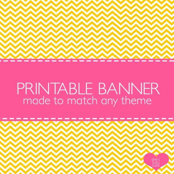 Matching Printable Banner M2M any design in my shop Il_570xn