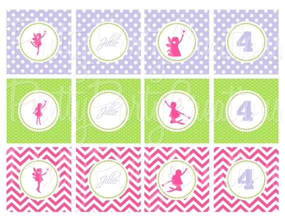 FAIRY DUST cupcake toppers - YOU Print Il_570xn