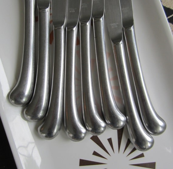 vintage 70s oneida stainless Silverware 43Piece Service of 8