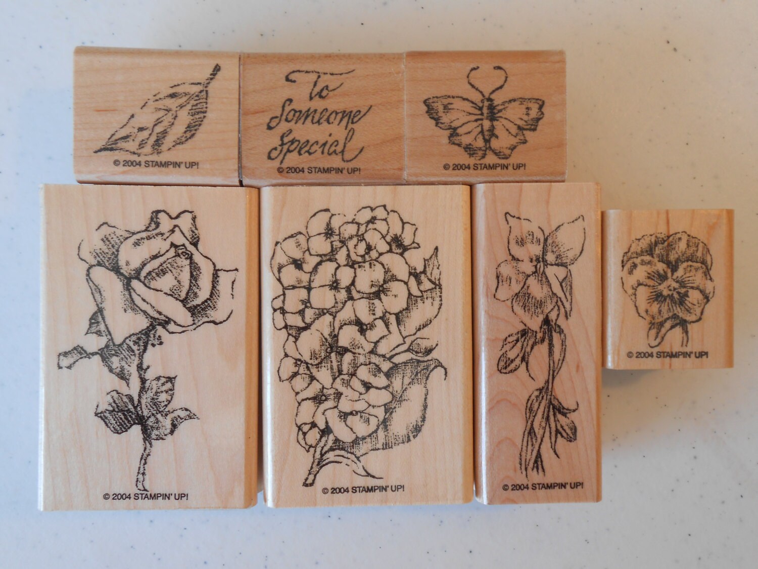 Stampin up Flower Garden Rubber Stamps by JewelryDesignCity