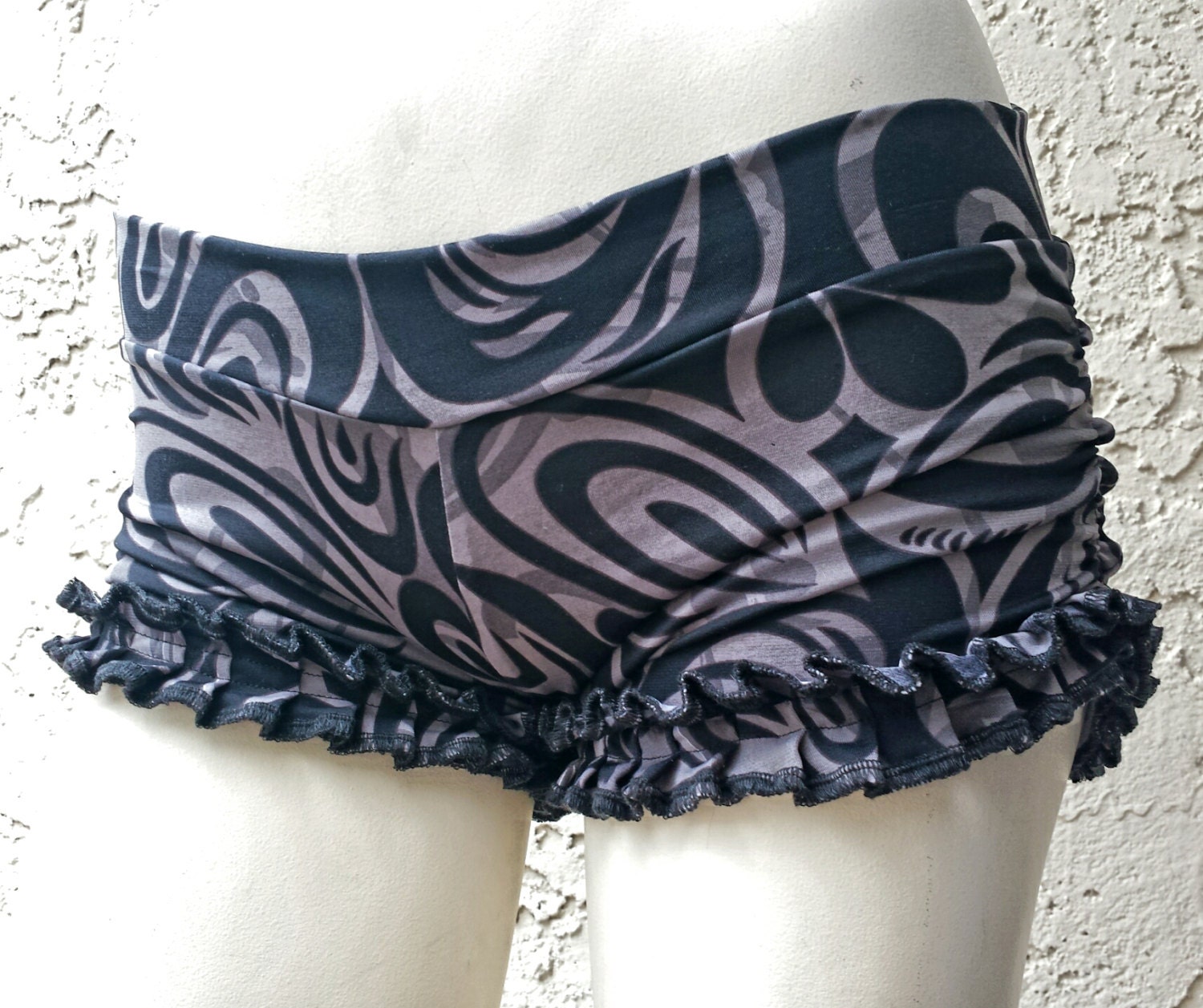 Myth ruffle Shorts hoop dance festival wear booty shorts