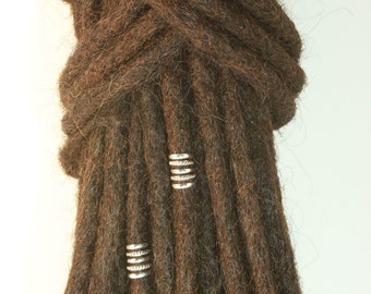 2 X Sterling Silver Dreadlock 5 coil cuff charm - dreadlock beads - dreadlock accessories - dread bead - silver - loc jewelry - locs