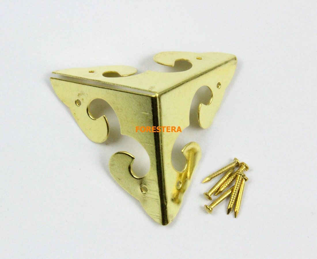 4Pcs Gold Jewelry Box Corner Decoration Corner Protection 31mm