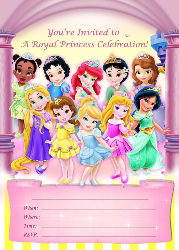 Disney Baby Princess Invitations Templates 9