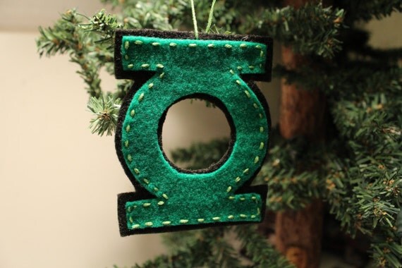 green lantern felt christmas ornament green lantern felt christmas ornament