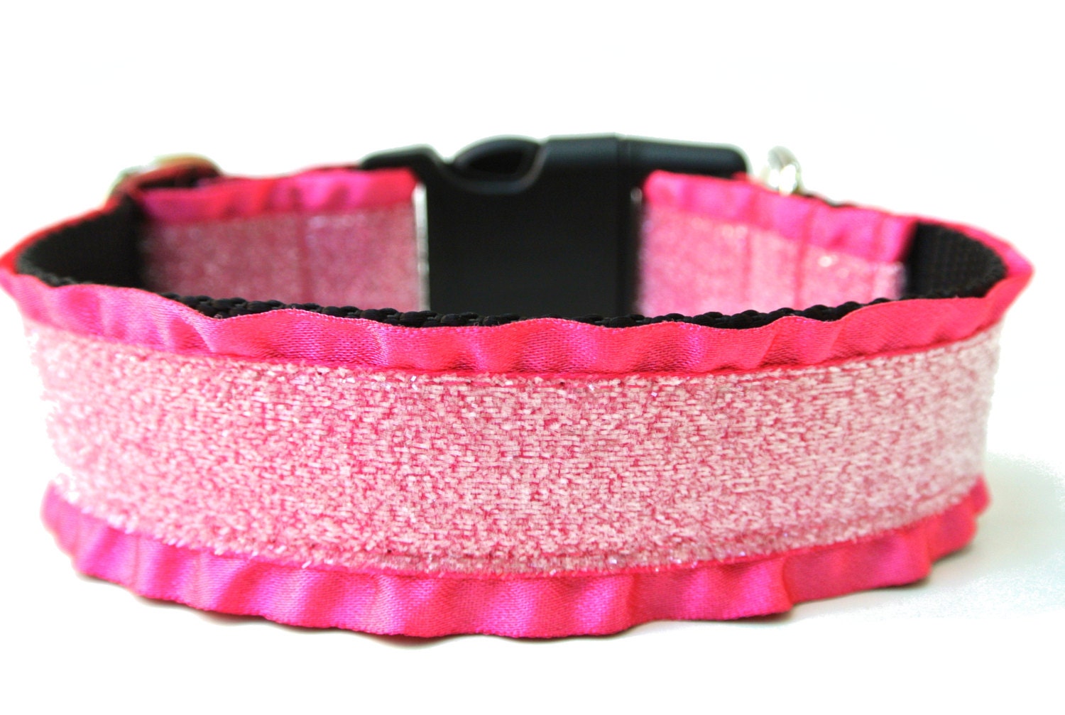 Glitter Dog Collar 1.5 Pink Dog Collar
