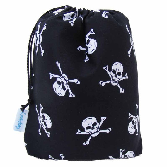 Pirate Drawstring Fabric Party Bag or Loot Bag