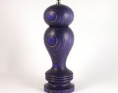 Pepper Mill, 8 Inch Purple and Black Haynes, Pepper Grinder, Peppermill, Spice Grinder - DaileyWoodworking