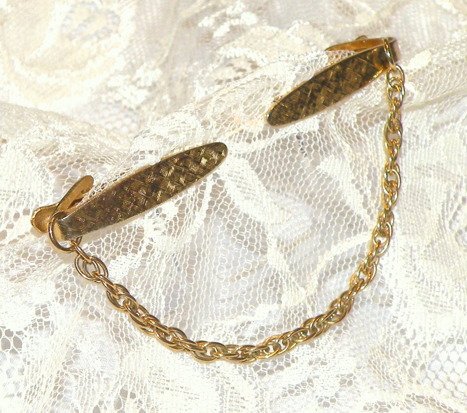 Vintage Sweater Guard Brushed Gold Classic by RosePetalResources