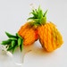 Miniature Pineapple Earrings, Fimo, Polymer Clay