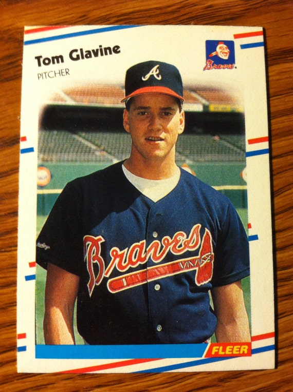 Items similar to Tom Glavine 1988 ROOKIE Atlanta Braves Baseball Card Vintage HOF on Etsy