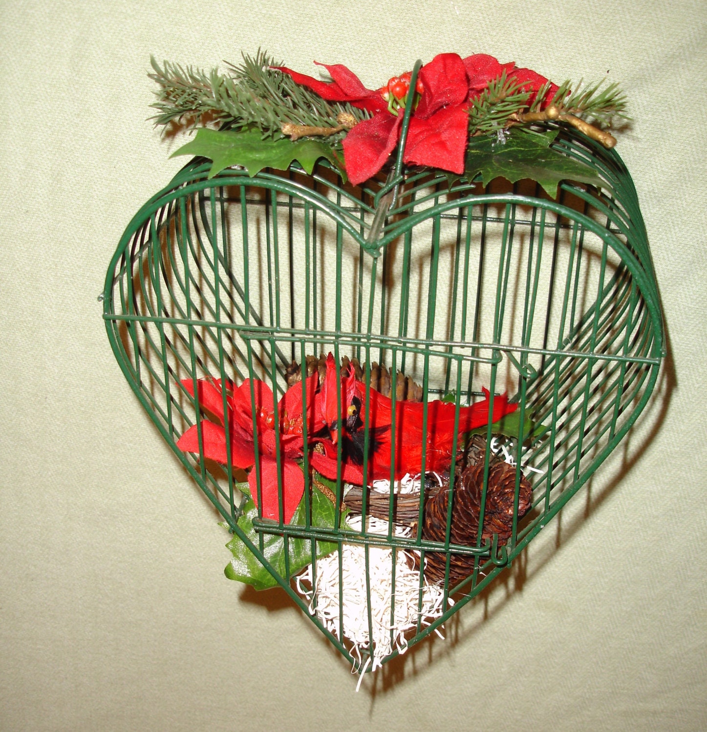 Heart Shaped Bird Cage Decor Outdoor Decor