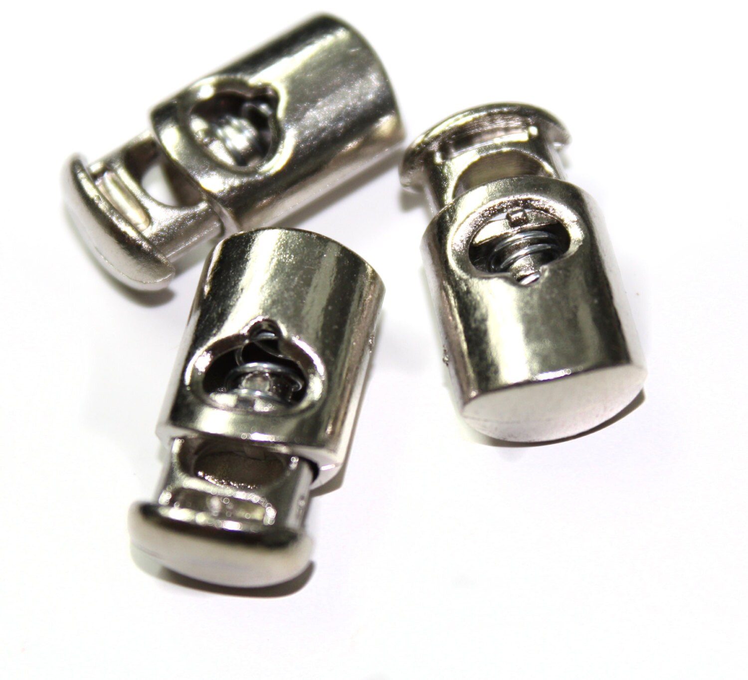 10 PCS Cylindershaped cord lock cord spring stopper plastic.