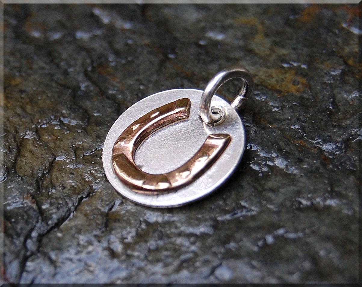 Lucky Horseshoe Charm Pendant Lucky Jewelry Gold Horseshoe