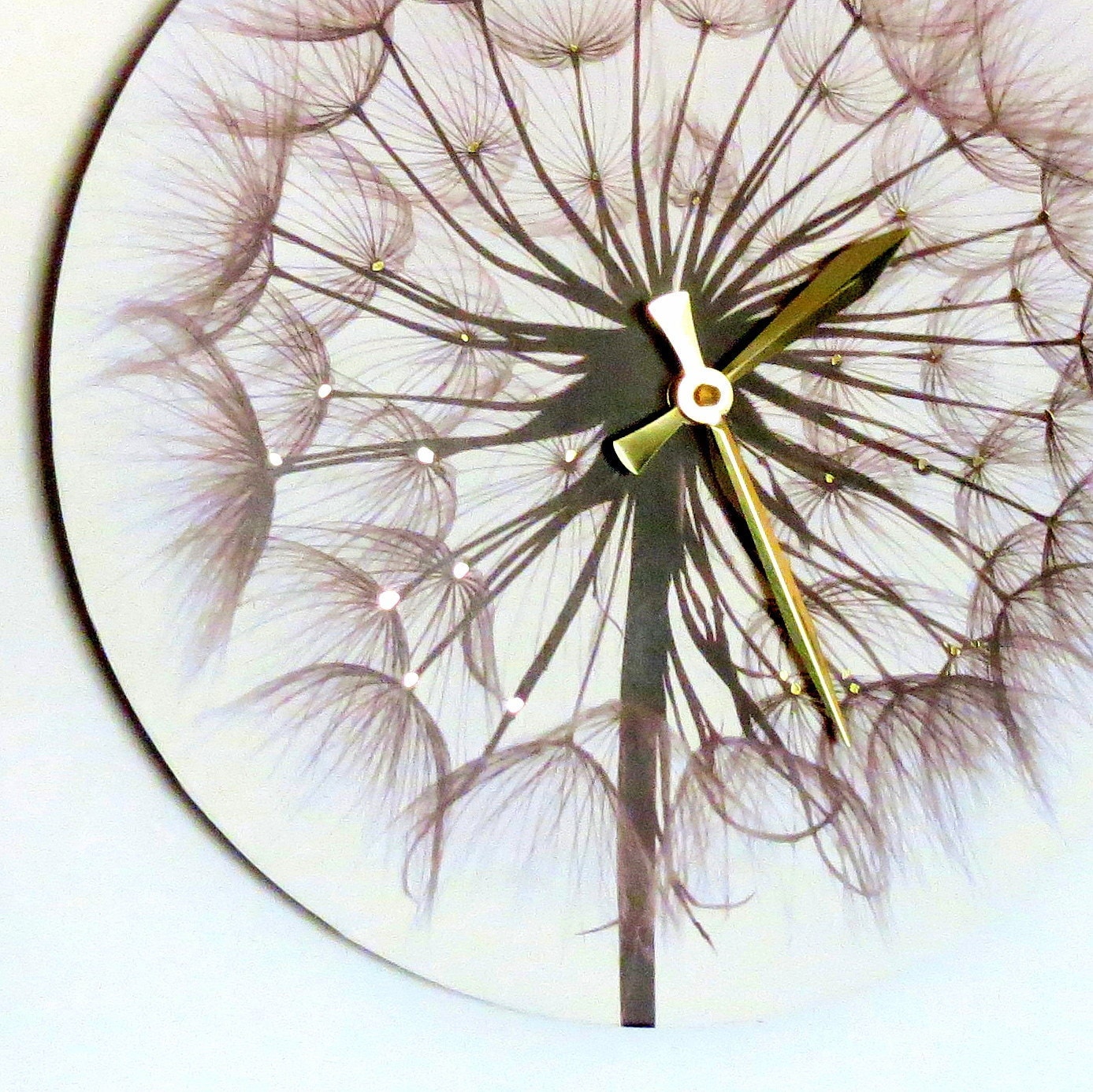Dandelion Wall Clock Boho Nursery Clocks Home and Living
