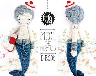 MICI the mermaid • lalylala crochet pattern / amigurumi
