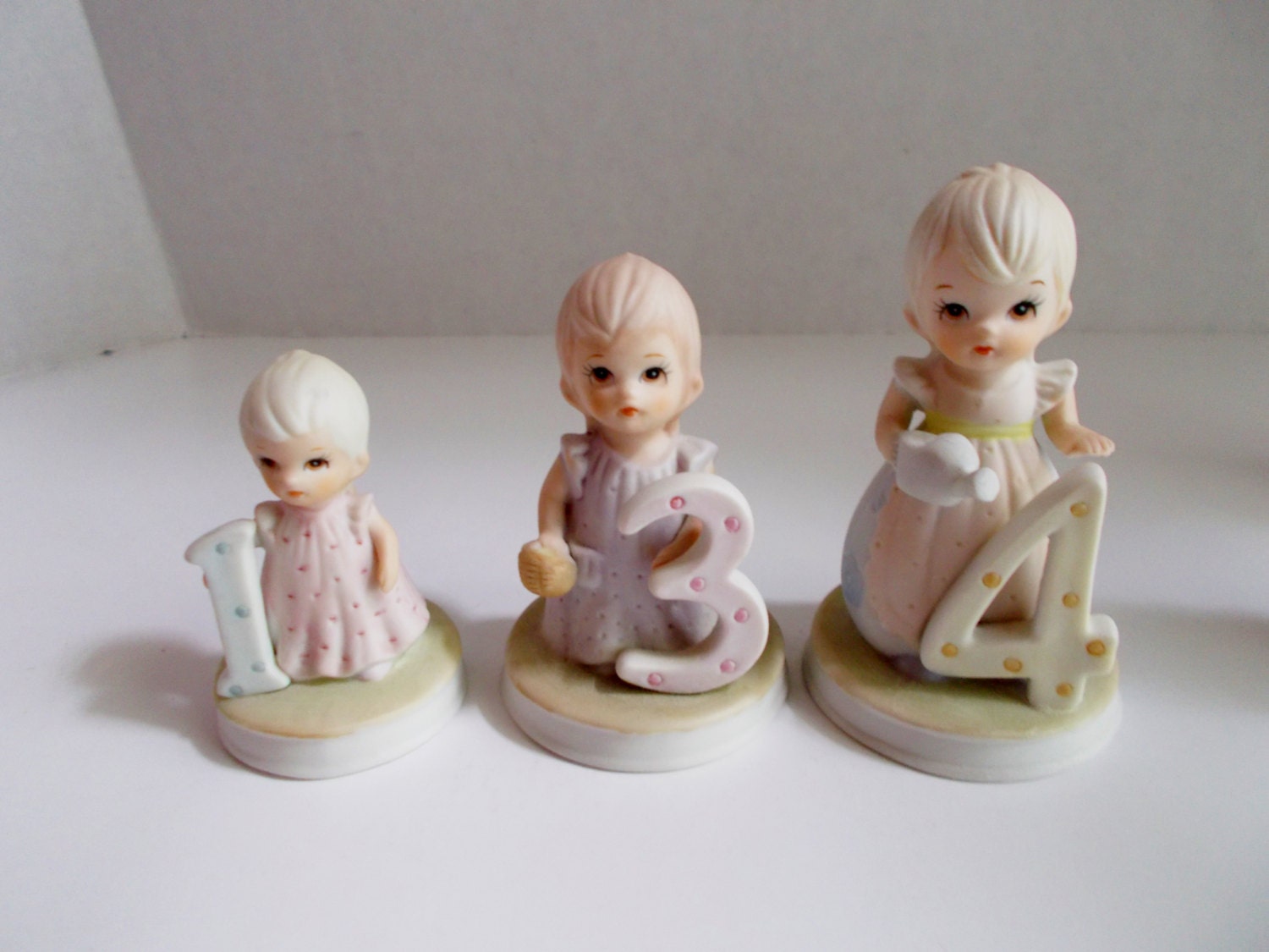 Vintage Lefton Birthday Girl Figurines YOUR CHOICE by NanNasThings