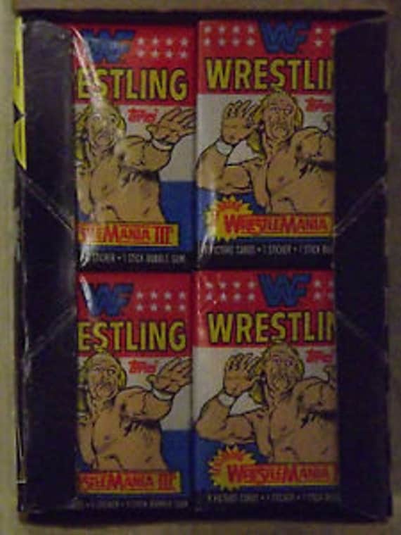 2 Packs 1987 Topps WWF Wrestling cards by AllNightGarageSale