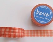 Washi Tape in Red Grid/Plaid, 15mm x 10m Il_170x135