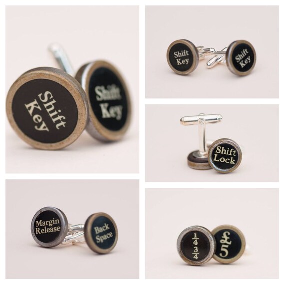 Items similar to Vintage Typewriter Key Cufflinks on Etsy