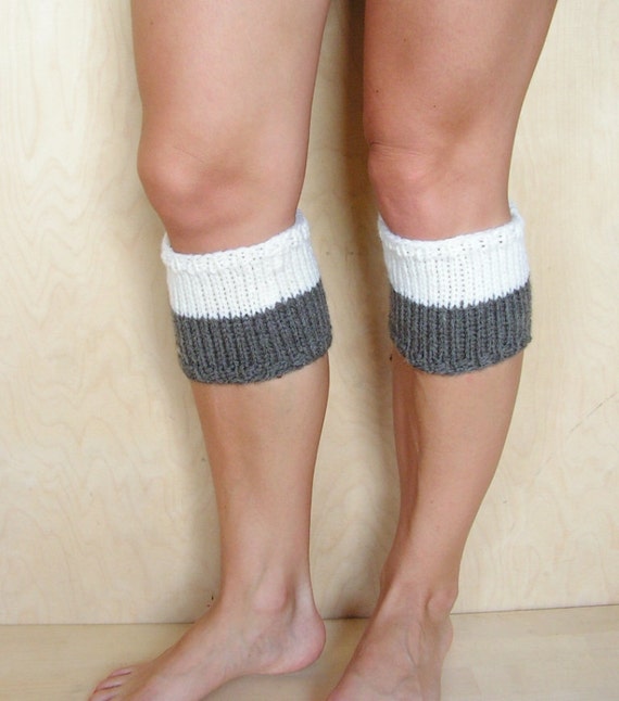 Knitted 2 ways to wear Boot Cuffs Leg by KnittingsWithSense