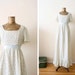 1970s dress / maxi dress / bohemian wedding dress / small