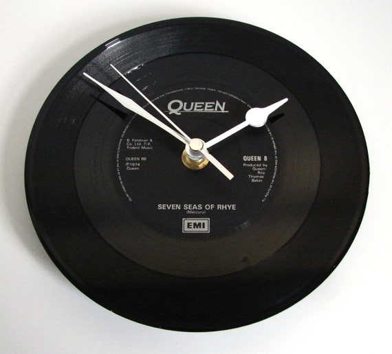 Download QUEEN Vinyl Record Clock Seven Seas of Rhye or