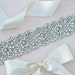 Wedding Sash Swarovski Rhinestone Pearl Wedding Sash