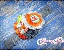 WOVEN TWIST HEADBAND WHITE SIDE OF THE MOON main image 1