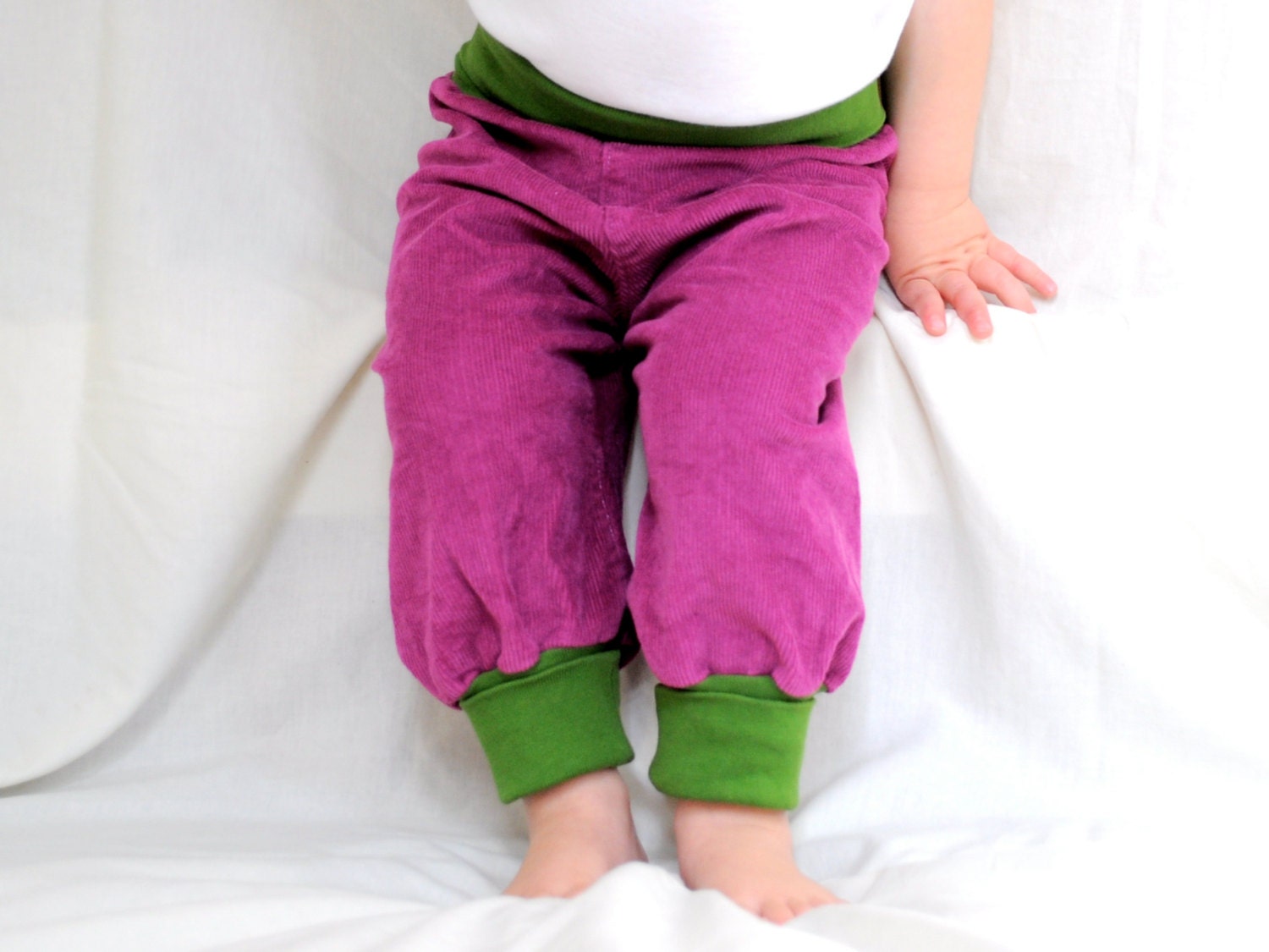 SALE baby girl baggy pants organic baggy trousers baby by kandatsu