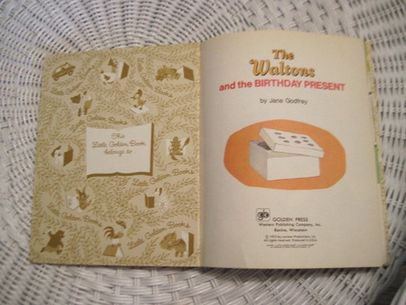 The Waltons and the Birthday Present Little Golden Book